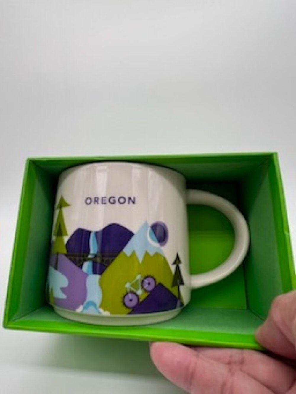 Starbucks Oregon 2017 You Are Here Collection Ceramic Coffee Mug 14 fl oz NIB